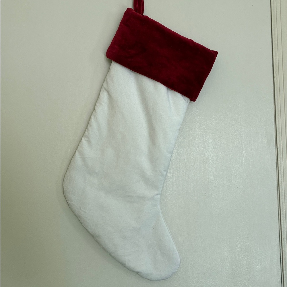 Pottery Barn -  Velvet Stocking